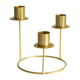 Pillar Candle Holder Candelabra Candle Holder for Centerpiece Holiday Table gold