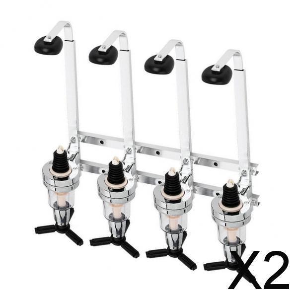 Maxbell 2xWall Mount 4-station Liquor Wine Dispenser Machine Bar Drinking Pourers 45ml