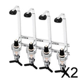 Maxbell 2xWall Mount 4-station Liquor Wine Dispenser Machine Bar Drinking Pourers 45ml