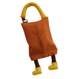 Maxbell Hanging Tissue Bag Container Portable Car Tissue Box for Home Kitchen Toilet Brown