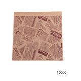 Maxbell Maxbell 100 Pieces Sandwich Bag Oilproof Bakery Bags for Pastries Fries Bread Snacks C