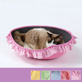 Maxbell Maxbell Super Soft Removable Pet Cat Dog Warm House Cushion Sleep Mat Pad Pink