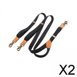 Maxbell 2xMen's Suspenders Hooks Back Fashion Adjustable Braces Mens Womens for Work