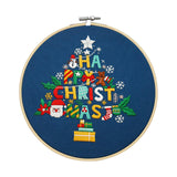 Maxbell Christmas Embroidery Kit for Beginner Handwork Art Handmade Sewing Craft Set Christmas Tree