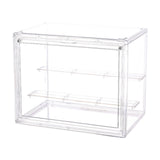 Maxbell Figurine Display Case Portable Figures Storage Box for Tabletop Home Bedroom Style A