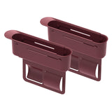Maxbell 2Pcs Car Seat Gap Filler Organizer Auto Accessories Seat Crevice Storage Box Red