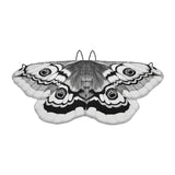 Halloween Butterfly Cape Decorative kids for Role Playing Party Performance black White 145cm
