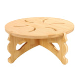 Maxbell Flower Pot Holder Bamboo Modern Planter Rack for Office Outdoor Potted Plant Diameter 15cm