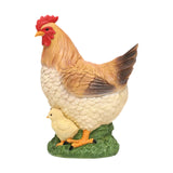 Maxbell Chicken Statue Simulated Creative Yard Art Decor for Patio Outdoor Landscape
