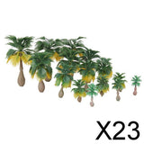 Maxbell 23x15pcs Layout Model Train Palm Trees Rain Forest Scale 1: 100-1:300