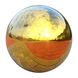 2Pcs - 304 Stainless Hollow Ball Seamless Mirror Ball Sphere Home Deco 138mm