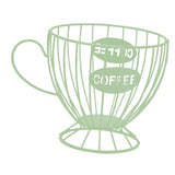 Maxbell Coffee Capsule Organizer Storage Basket Display Home Decor Coffee Pod Holder Green