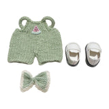 Maxbell 6.69in Doll Clothes Costumes Doll Accessories for Gift Birthday Little Girls green