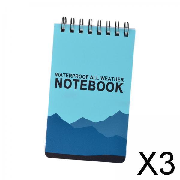 Maxbell 3xSpiral Notebook Writing Pads Pocket notebook for Office Stationry blue