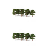 Maxbell 20 Dark Green/Green Banyan Tree Model Train Garden Street Layout HO 1:75 Scale