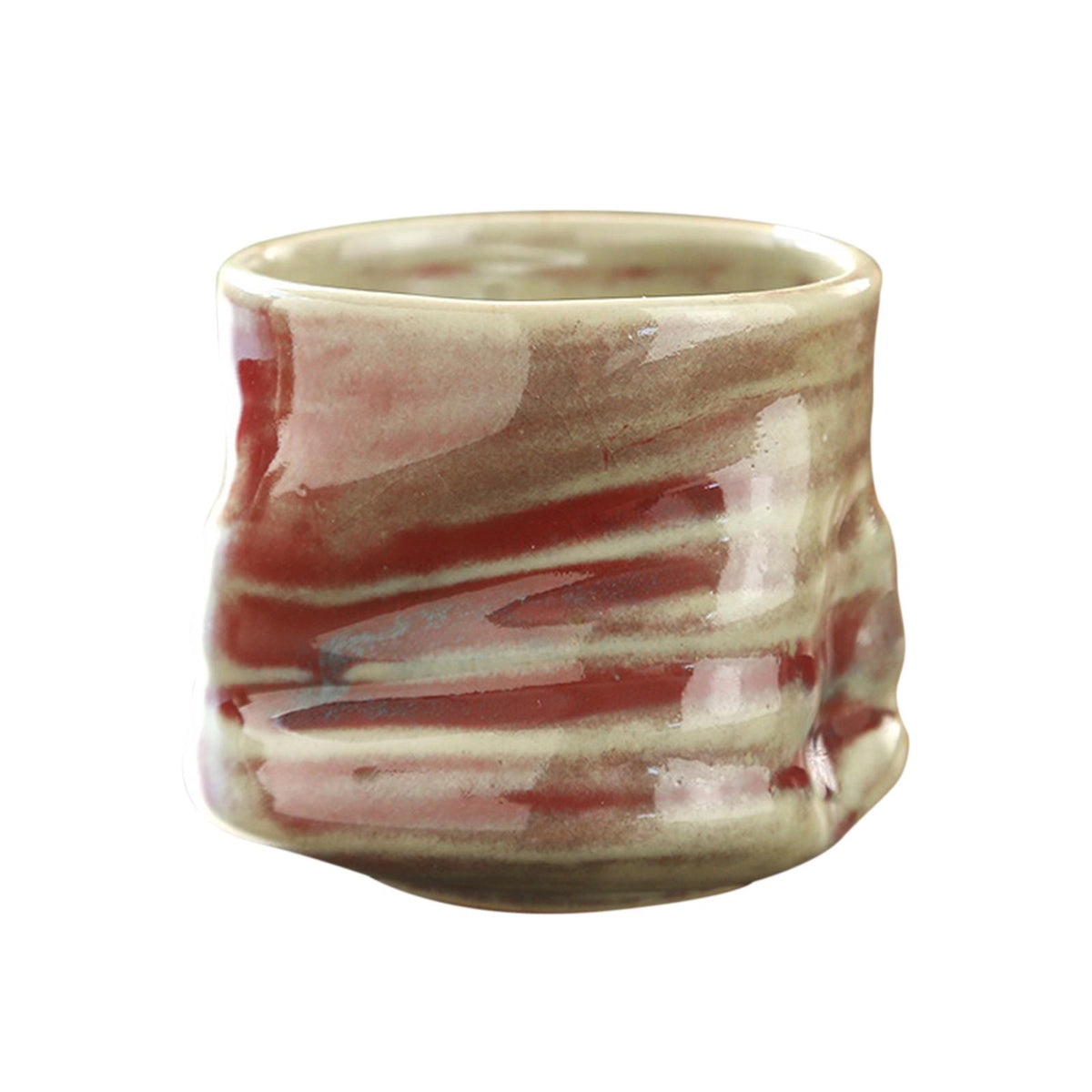 Maxbell Pottery Coffee Cup 200ml Vintage Afternoon Tea Mug Housewarming Gift Tea Cup Red