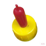 Maxbell 25 Pieces Pet Dog Cat Drink Bottle Nipple Teat Lamb Kid Pup Soft Ewe Sheep