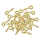 Maxbell 400Pieces Multicolor Screw Eyes Pins Eyelets Screw Jewelry Making Findings