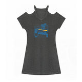 Maxbell Maxbell Women's Cold Shoulder Dress Summer Teen for Traveling Evening Party Vacation XXL