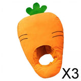 Maxbell 3xFunny Vegetable Radish Hat Headgear Photo Prop for Fancy Dress Cosplay