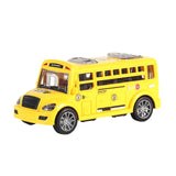 Maxbell School Bus Model Toy Openable Door Children Car Toy for Kids Teens Preschool Yellow