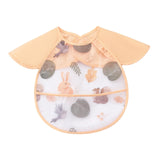 Maxbell Baby Eating Smock Bib Oilproof Easy Clean Waterproof Bib for Baby for Eating Squirrel Magpie