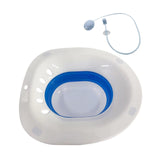 Maxbell Sitz Bath Sturdy for Women Anti Overflow Deeper Bowl Sits Bath Kit for Women Blue