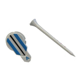 Maxbell 2xGolf Ball Marker 360 Degree Rotating for Men Women Boyfriend Husband Blue