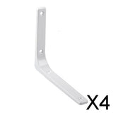 Maxbell 4xHeavy Duty Shelf Bracket Wall Hanging Shelve L Shaped Brackets White 6Inch