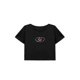 Maxbell Maxbell Women's Crop Trendy Soft Crew Neck Shirt for Work Beach Traveling XL