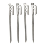 Maxbell 4x 20/30cm stainless steel Tent Nail Spike Canopy Tent Peg Stake 30cm silver - Aladdin Shoppers