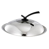 Maxbell Round Frying Pan Cover 36cm Fry Pan Lid for Home Use 34-35.5cm Diameter Pots Standable Handle