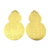 Maxbell 2x Metal Buddha Card Protection Cards for Fengshui Gift Offices Car Handbags Gold