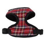 Maxbell Maxbell Pet Dog Puppy Plaid Mesh Adjustable Harness Clothes Size S Red