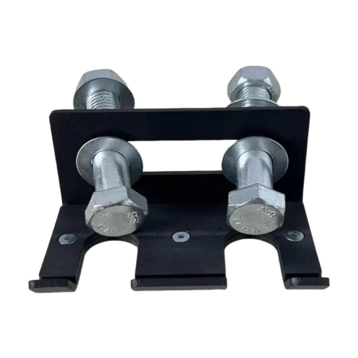 Maxbell Barbell Holder for Squat Rack Vertical Rack Attachment Double Barbell Hanger Black