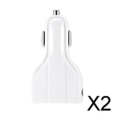 Maxbell 2x3.0 Car Fast Charger 3USB Car Charger Support Simultaneous Output White