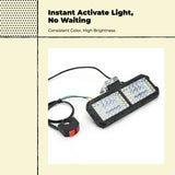 Super Luminous light-emitting diode Headlight, Waterproof Spotlight, Universal Light With Clamp+Switch 72 Beads