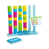 Color Sorting Stacking Toy for Ages 3 and up Stable Educational Brain Teaser