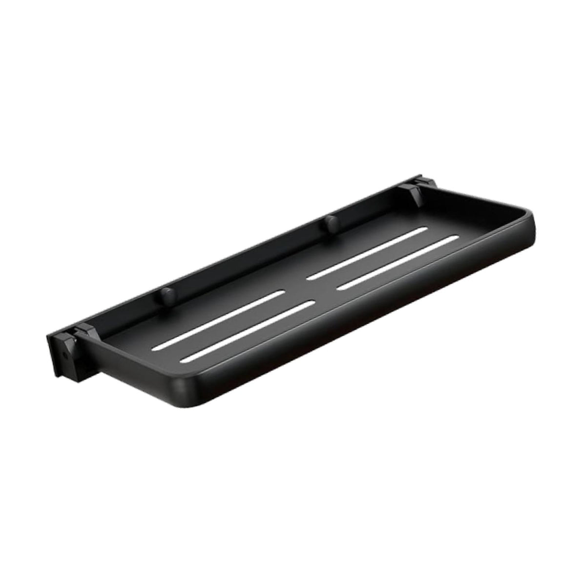 Bathroom Wall Shelf Practical Rag Drain Rack for Office Bedroom Cabinet Black