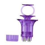 Maxbell Scalp Applicator Comb Reusable Hair Liquid Brush Hair Care with Clear Scales violet for liquid