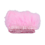 Maxbell 2m Turkey Feather Fringe Trim Sewing Dress Costume Decorations pink