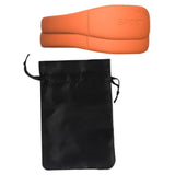 Adjustable Patella Stabilizer Band Lightweight Accessory with Drawstring Bag 2Pcs Orange