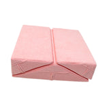 Maxbell 3 Pieces Triangle Positioning Pillow Comfortable Leg Bed Cushion Pillow Pink