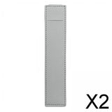 Maxbell 2xElastic Band Pen Holder Pen Sleeve for Hardcover Journals Planners Notebooks Grey