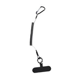 Maxbell Phone Lanyard Cord with Carabiner Coiled Tether for Fishing Climbing Cycling