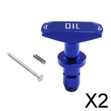 Maxbell 2x1pcs Car Billet Oil Dipstick Pull Handle GT V8 GT500 For 1999-2011 Ford Mustang