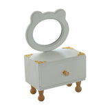 Maxbell Desktop Makeup Mirror with Drawer Decoration for Vanity Bathroom Living Room Bear Shaped Mirror