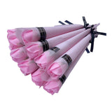 Maxbell 10Pcs Rose Bouquets Romantic for Special Occassions Birthday Congratulations Pink