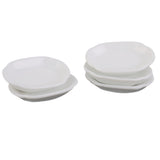 Maxbell 1/12 Dollhouse Miniature Ceramic Dishes Plate Tableware Decor 5pcs White
