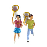 Maxbell 1/64 Miniature People Figures for Micro Landscapes Photography Props Diorama 2 pieces